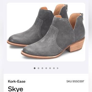 Kork Ease Sky Bootie in Grey size 8